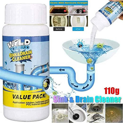 rutvik Powerful Sink and Drain Cleaner Powder Drain Opener(100 g)
