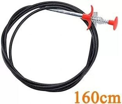 Godworks Drain Wire/Pipe Stainless Steel Hair Catching Drain Cleaner Spring Sink Stick Crystal Drain Opener(150 g)