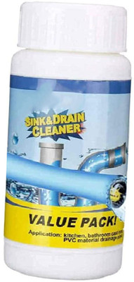 RECTITUDE Simple and Powerful Drain Blockage Automatic Toilet Cleaner Sink & Drain Cleaner Powder Drain Opener(110 g)