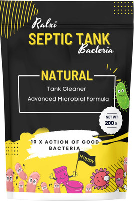 Ralxi Septic Tank Cleaner I Reduces Sludge Build-up I Odour Removing Bacteria Powder Drain Opener(200 g)