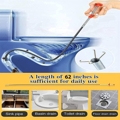 WebDealz Hair Catching Drain/Pipe Cleaning Claw Wire, Cleaner Tool x1.4999(1 L)