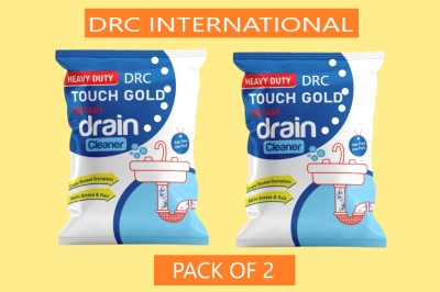 DRC_INTERNATIONAL Instant Drainage Block Remover Drain Cleaner Removes Clogs, Blockages in Sinks Powder Drain Opener(100 g, Pack of 2)