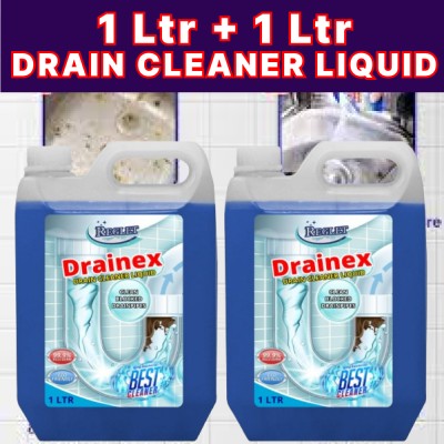 REGLET GIVES NEW LIKE SHINE,AND CLEANS EASILY IN DEEP. Liquid Drain Opener(2 L, Pack of 2)