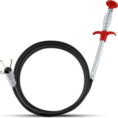 Godworks Drain Wire Cleaning Spring Stick, Hair Catching Pipe Cleaning Claw 180CM Wire Crystal Drain Opener(150 g)