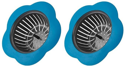 KESHUENTERPRISE Kitchen Sink Plastic Push Down Strainer(7.5 cm Set of 2)