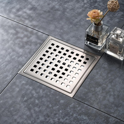 Lipka Floor Stainless Steel Push Down Strainer(15 cm Set of 1)