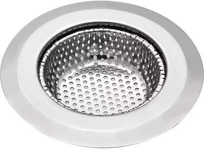 DHARMINSON Kitchen Sink Stainless Steel Push Down Strainer(8 cm Set of 1)