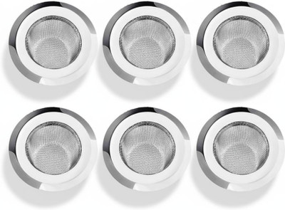 Mellay Kitchen Sink Stainless Steel Push Down Strainer(7 cm Set of 6)
