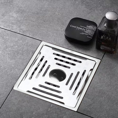 Lipka Floor Stainless Steel Push Down Strainer(15.24 cm Set of 1)