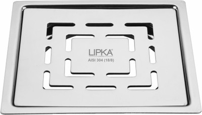 Lipka Floor Stainless Steel Push Down Strainer(15 cm Set of 1)