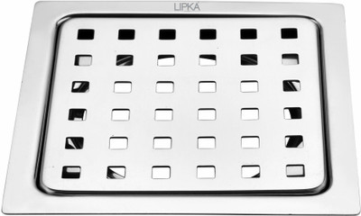 Lipka Floor Stainless Steel Push Down Strainer(12.7 cm Set of 1)