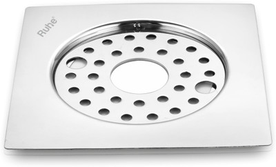 RUHE Floor Stainless Steel Push Down Strainer(12.7 cm Set of 1)