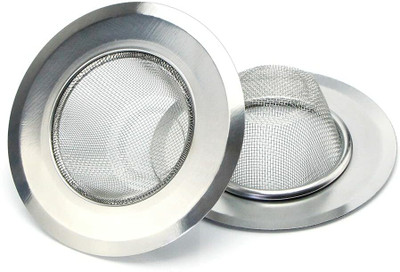 MobFest Kitchen Sink Stainless Steel Pop-Up Strainer(11.5 cm Set of 2)