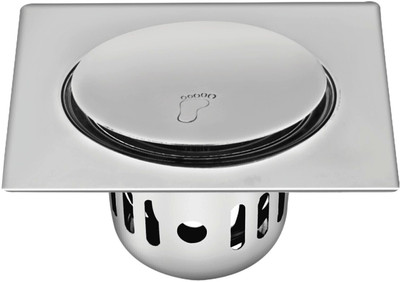 Sanjay Chilly Floor Stainless Steel Push Down Strainer(15 cm Set of 1)