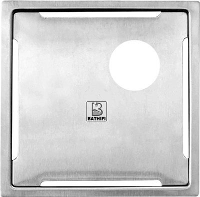 BATHIFI Floor Stainless Steel Push Down Strainer(12 cm Set of 1)