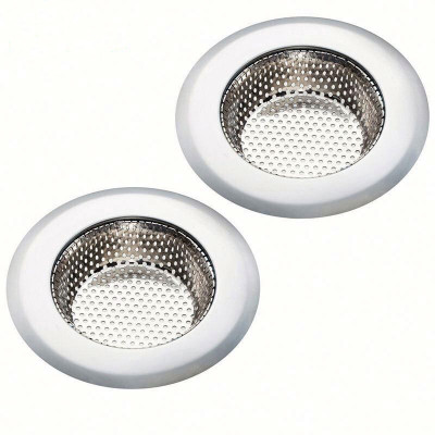 Vastra Kitchen Sink Stainless Steel Push Down Strainer(11 cm Set of 2)