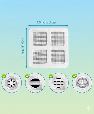 Febble Store Bathroom Sink, Basin, Kitchen Sink, Bathtub Stainless Steel Pop-Up Strainer(10 cm Set of 10)