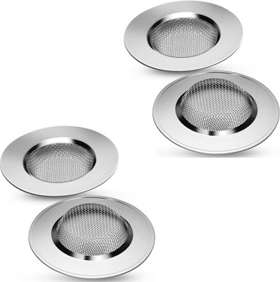 solemn Kitchen Sink Stainless Steel Push Down Strainer(11 cm Set of 4)