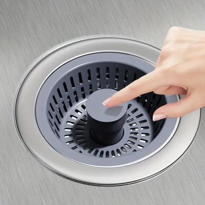 LIOTIZ Kitchen Sink Stainless Steel Pop-Up Strainer(7 cm Set of 1)