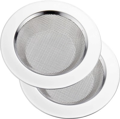 UTENCIL UNIVERSE Bathroom Sink, Kitchen Sink Stainless Steel Push Down Strainer(11 cm Set of 2)