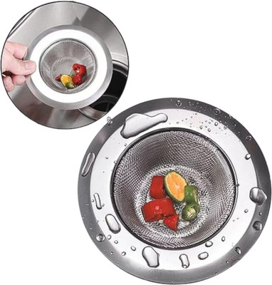 Elevea Kitchen Sink Stainless Steel Push Down Strainer(2 cm Set of 1)