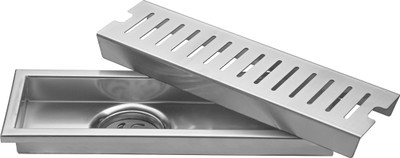 Fossa Floor Stainless Steel Push Down Strainer(45 cm Set of 1)