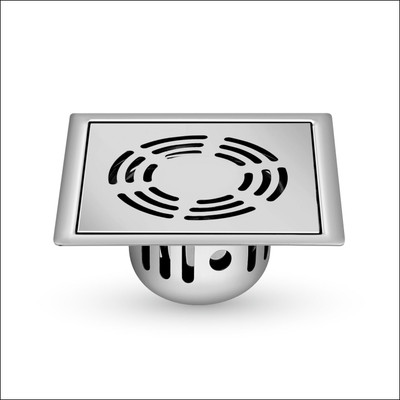 Sanjay Chilly Floor Stainless Steel Push Down Strainer(10 cm Set of 1)