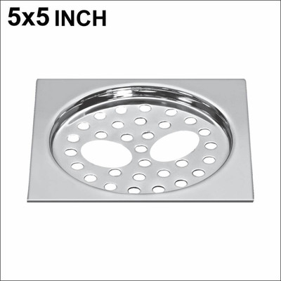 Sanjay Chilly Floor Stainless Steel Push Down Strainer(12.7 cm Set of 1)