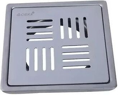Goeka Floor Stainless Steel Push Down Strainer(13 cm Set of 1)