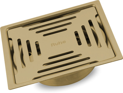 RUHE Floor Stainless Steel Push Down Strainer(8.5 cm Set of 1)
