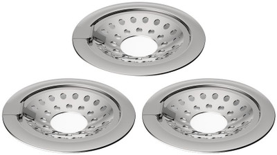 Viking Floor Brass Push Down Strainer(12.5 cm Set of 3)