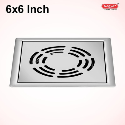 Sanjay Chilly Floor Stainless Steel Push Down Strainer(15.3 cm Set of 1)