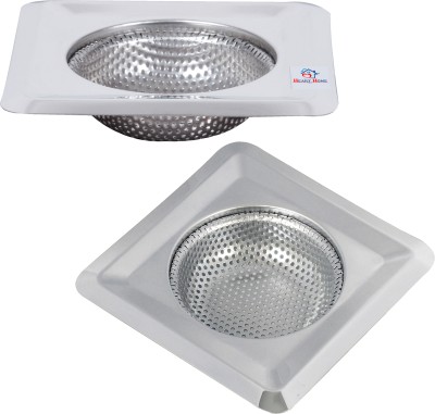 Heart Home Kitchen Sink Stainless Steel Pop-Up Strainer(11.5 cm Set of 2)