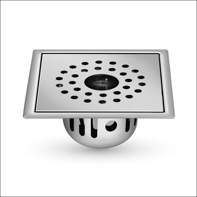 Sanjay Chilly Floor Stainless Steel Push Down Strainer(10 cm Set of 1)