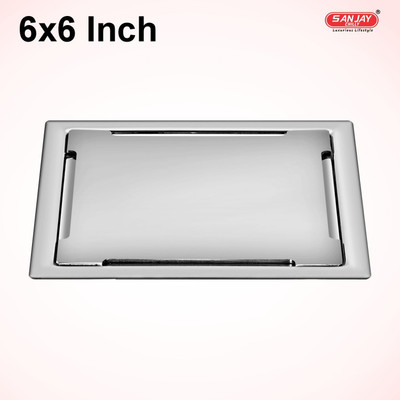 Sanjay Chilly Floor Stainless Steel Push Down Strainer(15.3 cm Set of 1)
