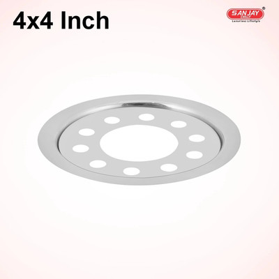 Sanjay Chilly Floor Stainless Steel Push Down Strainer(10.1 cm Set of 1)