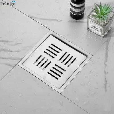 Prestige Floor Stainless Steel Push Down Strainer(12.5 cm Set of 1)
