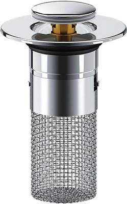 SVK Dream Bathroom Sink Stainless Steel Push Down Strainer(4 cm Set of 1)