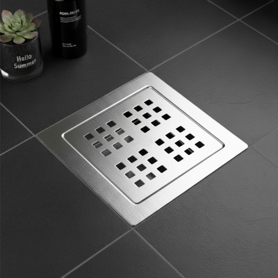 Fossa Floor Stainless Steel Push Down Strainer(12.7 cm Set of 1)