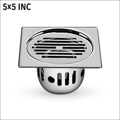 Sanjay Chilly Floor Stainless Steel Push Down Strainer(12.7 cm Set of 1)
