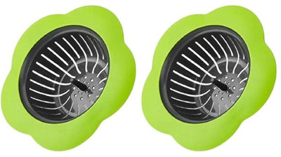 KESHUENTERPRISE Kitchen Sink Plastic Push Down Strainer(11.5 cm Set of 2)