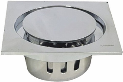 Viking Floor Brass Push Down Strainer(11.5 cm Set of 1)