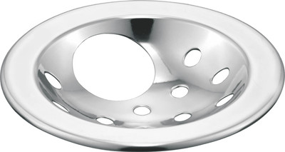Cliquin Floor Stainless Steel Push Down Strainer(10.16 cm Set of 1)