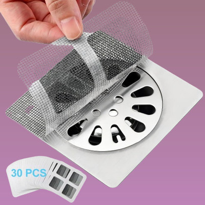 Quanix Basin, Kitchen Sink, Bathroom Sink, Bathtub, Floor Plastic Push Down Strainer(10 cm Set of 30)