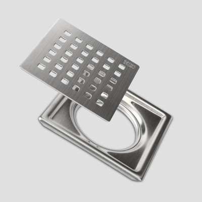 Bathstory Floor Stainless Steel Push Down Strainer(7.8 cm Set of 1)