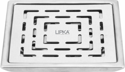 Lipka Floor Stainless Steel Push Down Strainer(15 cm Set of 2)