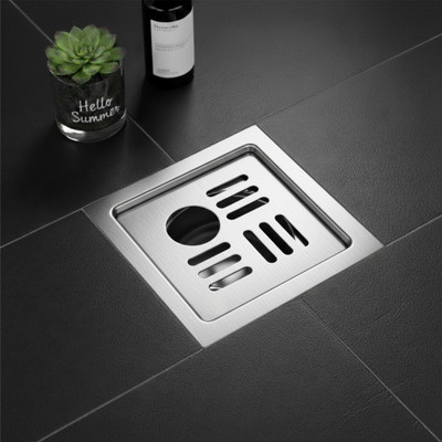 Fossa Floor Stainless Steel Push Down Strainer(12.7 cm Set of 1)