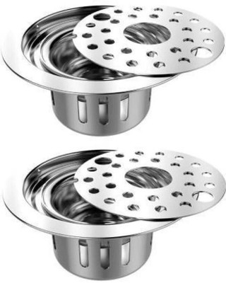 INDOROX Basin Stainless Steel Push Down Strainer(13 cm Set of 2)