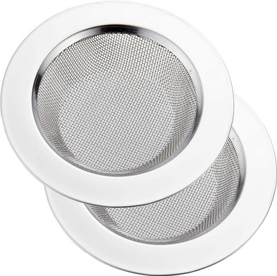 Scrubbing Kitchen Sink Stainless Steel Push Down Strainer(11 cm Set of 2)