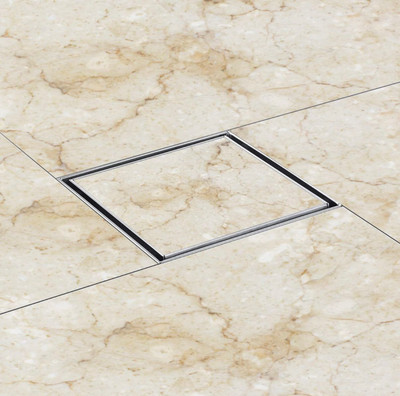 Acute Floor Stainless Steel Push Down Strainer(15 cm Set of 1)